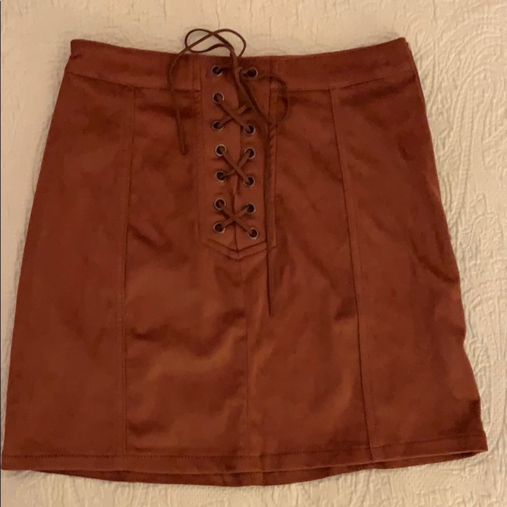 Forever 21 velvet skirt